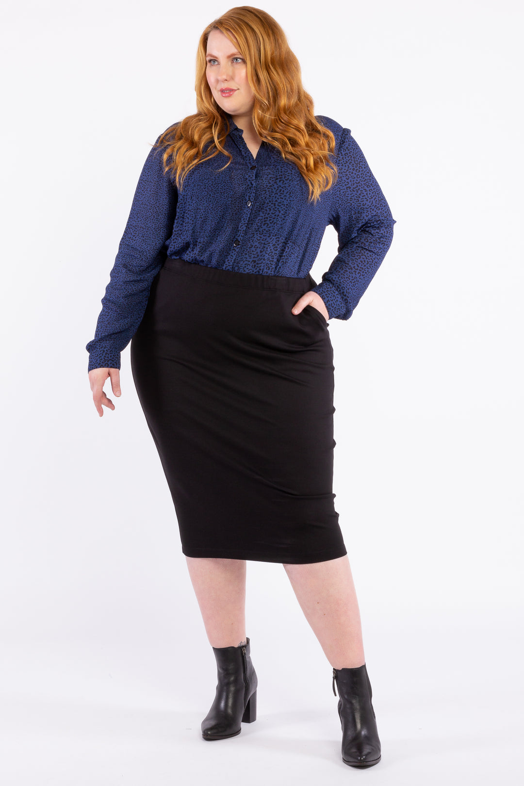 Good Vibrations Ponte Skirt - Black - STOCK AVAILABLE - SIZE XS (12/14)