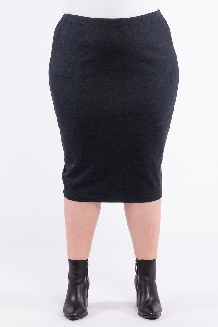 Good Vibrations Ponte Skirt - Ink