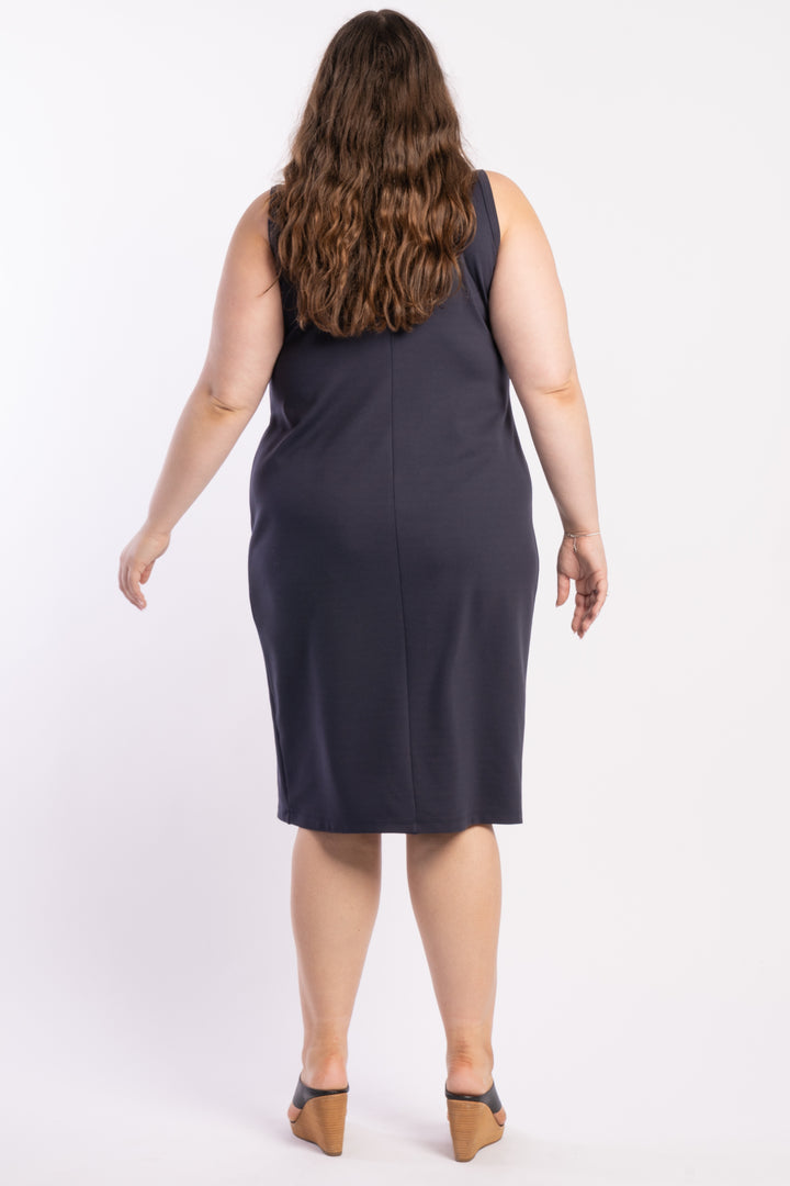 The Everyday Tank Dress - Navy)