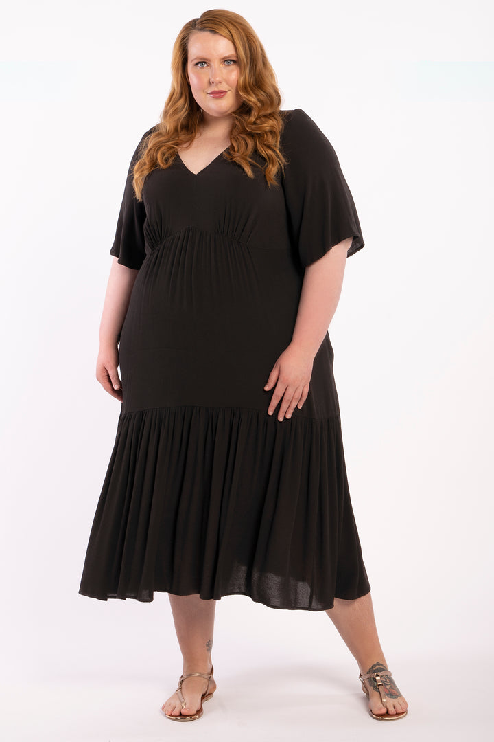Babooshka Maxi Dress - Black  - STOCK AVAILABLE XS(12/14)