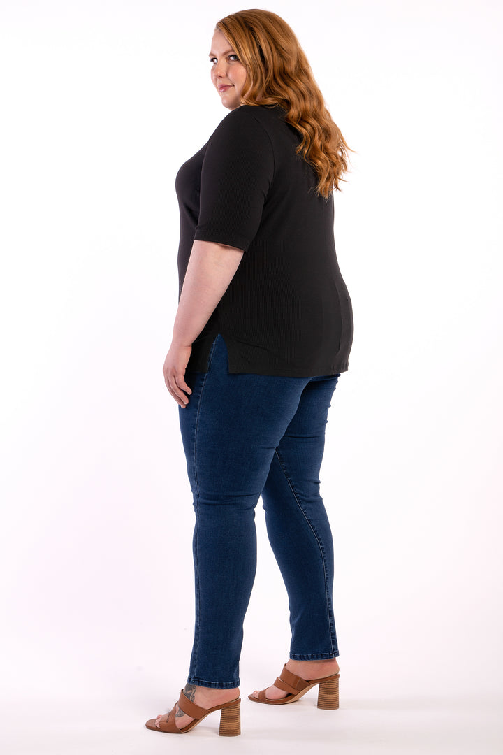 Good As Hell Rib Tee - Black