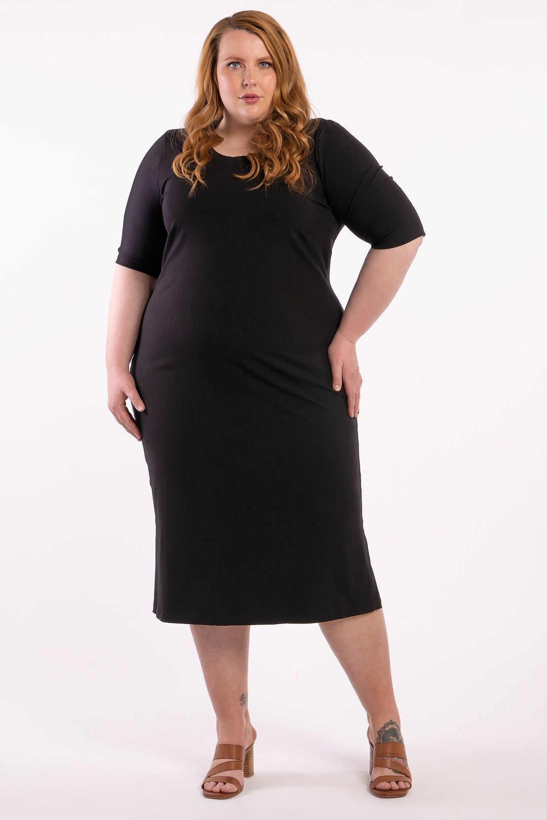 Good As Hell Rib Dress - Black - LAST ONE - M (18/20)