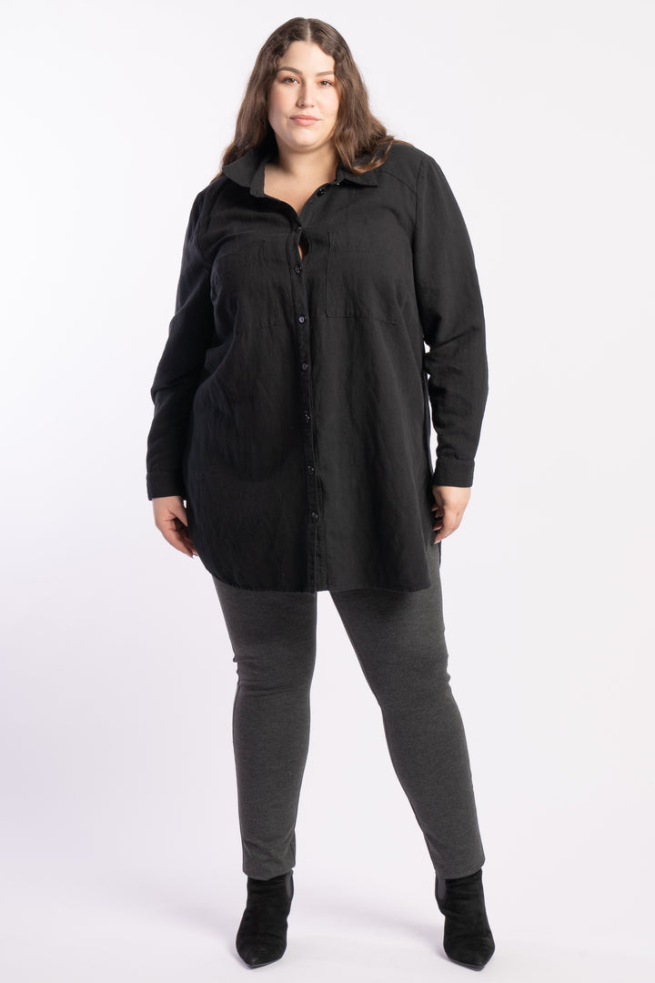 The Essential Ponte Legging - Charcoal