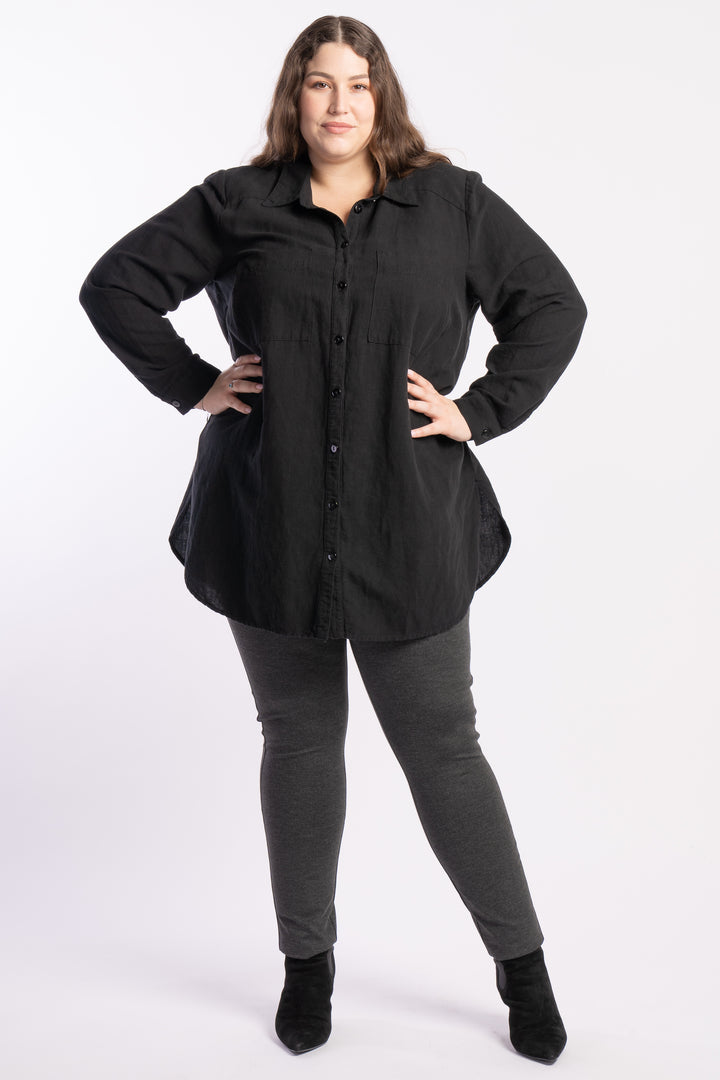 The Essential Ponte Legging - Charcoal