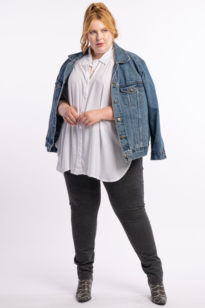 The Essential Ponte Legging - Charcoal