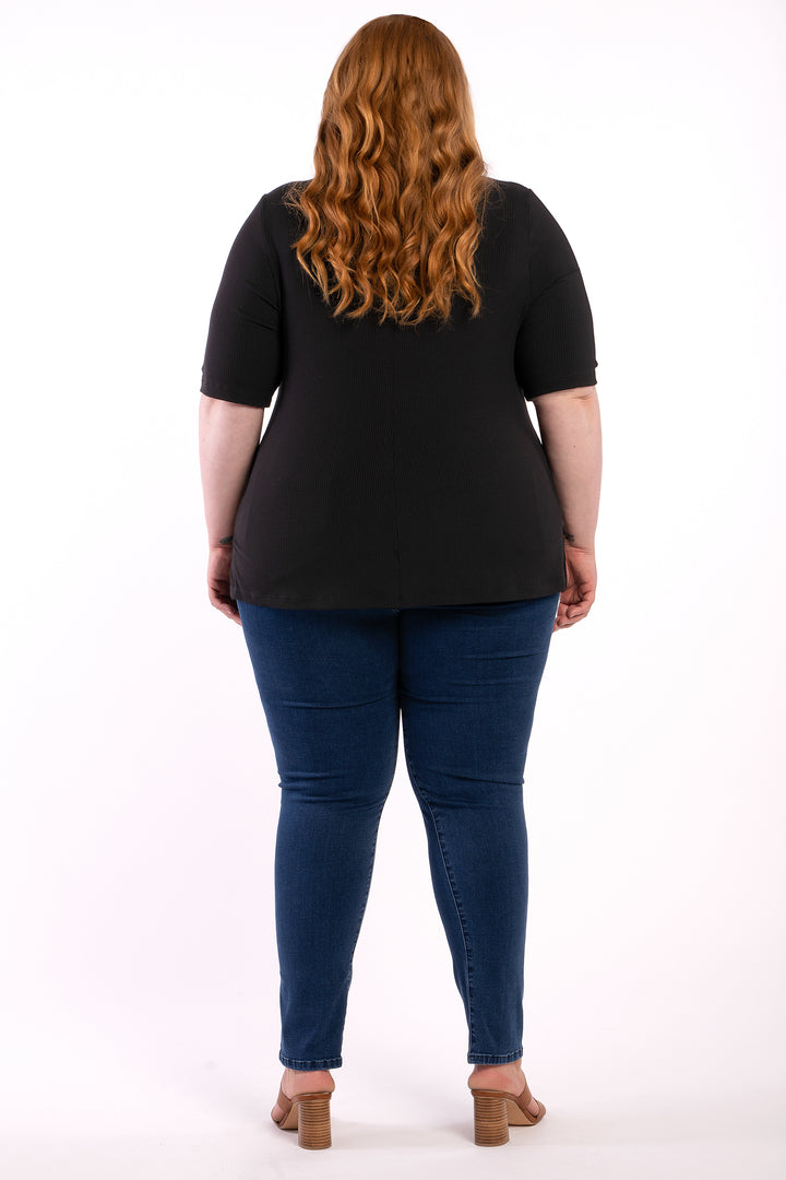 Good As Hell Rib Tee - Black