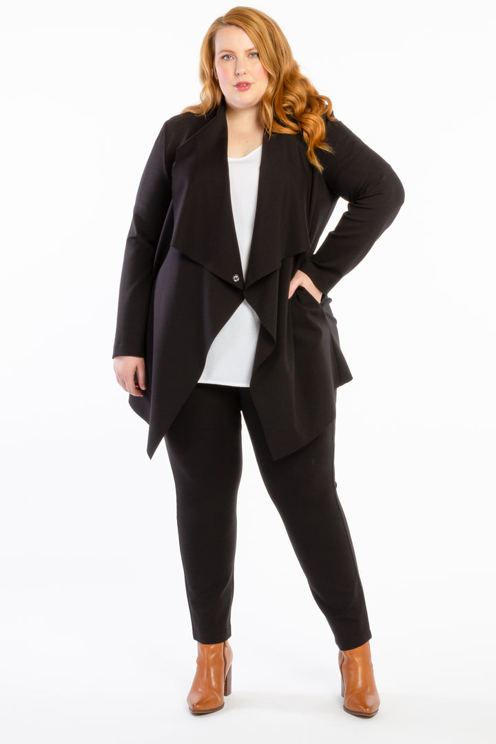 Last Dance Waterfall Jacket - Black
