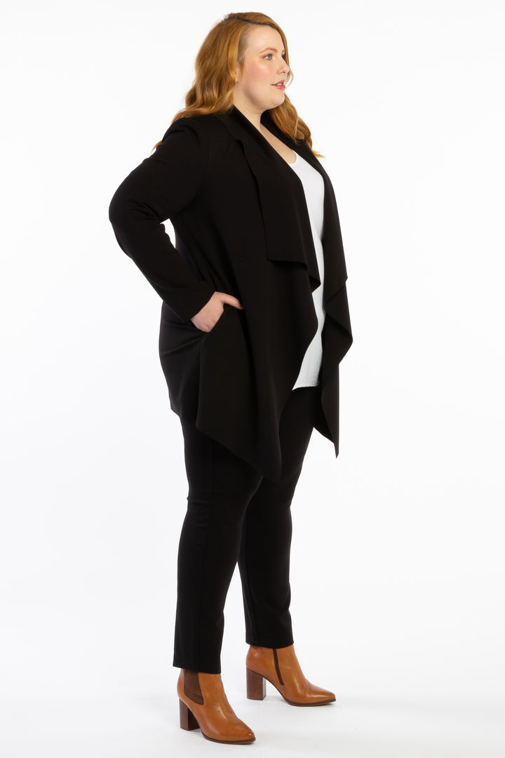 Last Dance Waterfall Jacket - Black