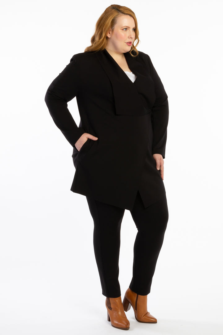 Last Dance Waterfall Jacket - Black