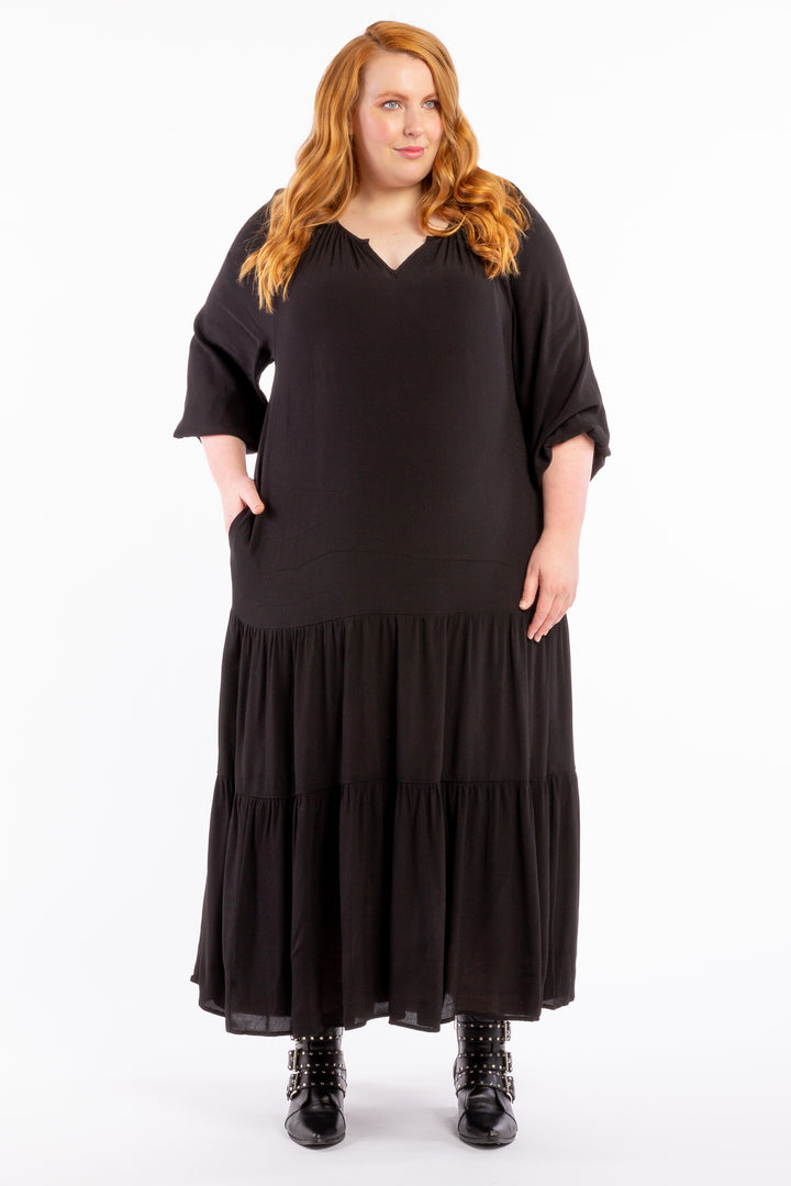 Mystery To Me Maxi - Black -  STOCK AVAILABLE - S (14/16)