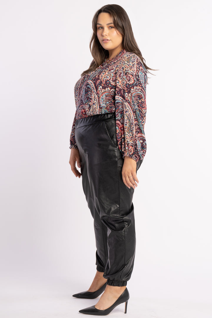 The Look Leatherette Jogger