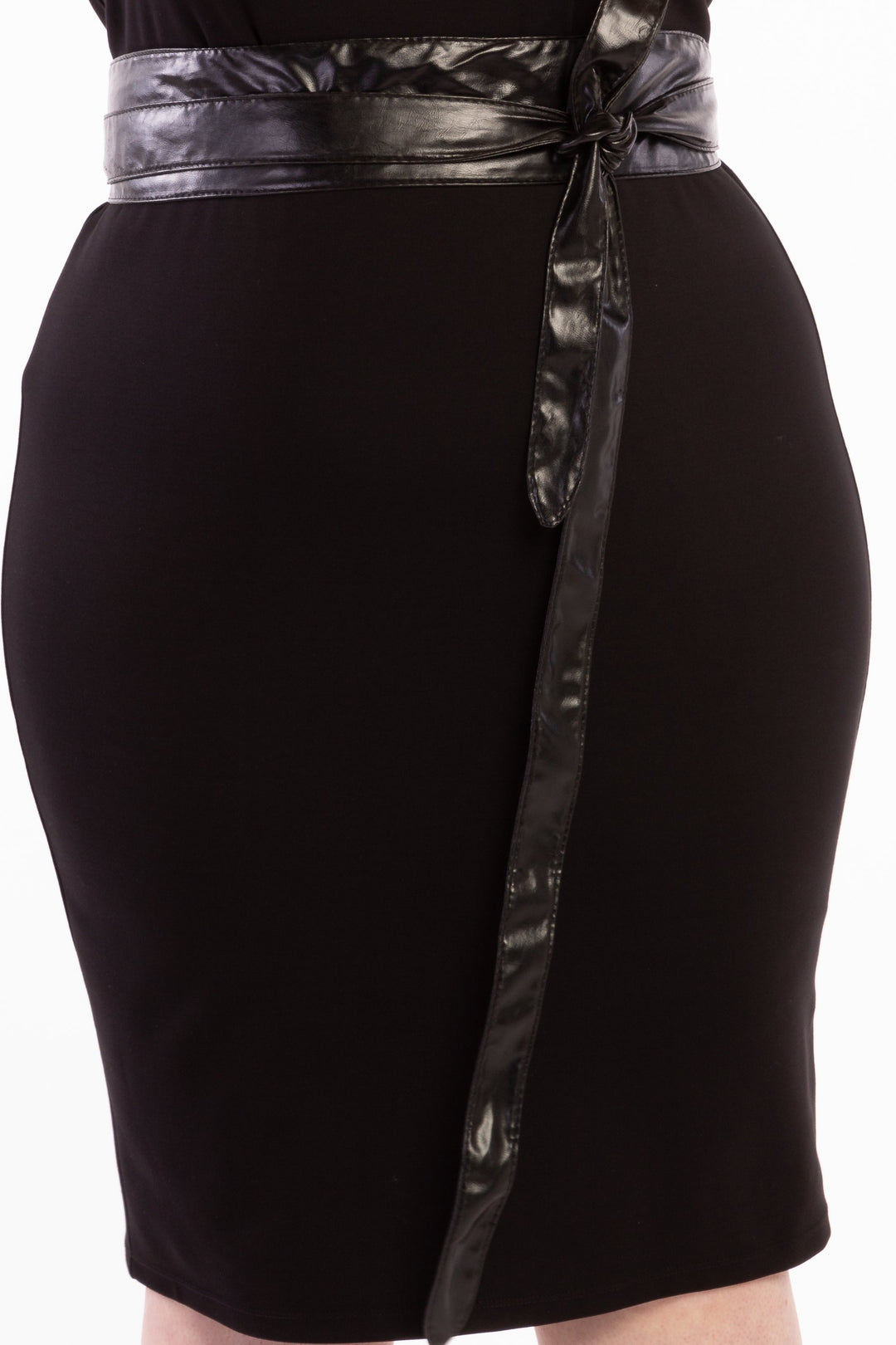 It's a Wrap Obi Belt - Black Vegan Leather