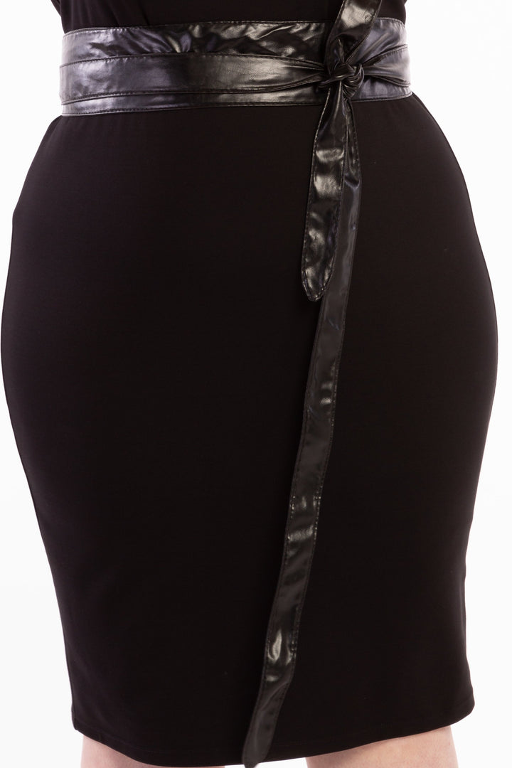 It's a Wrap Obi Belt - Black Vegan Leather