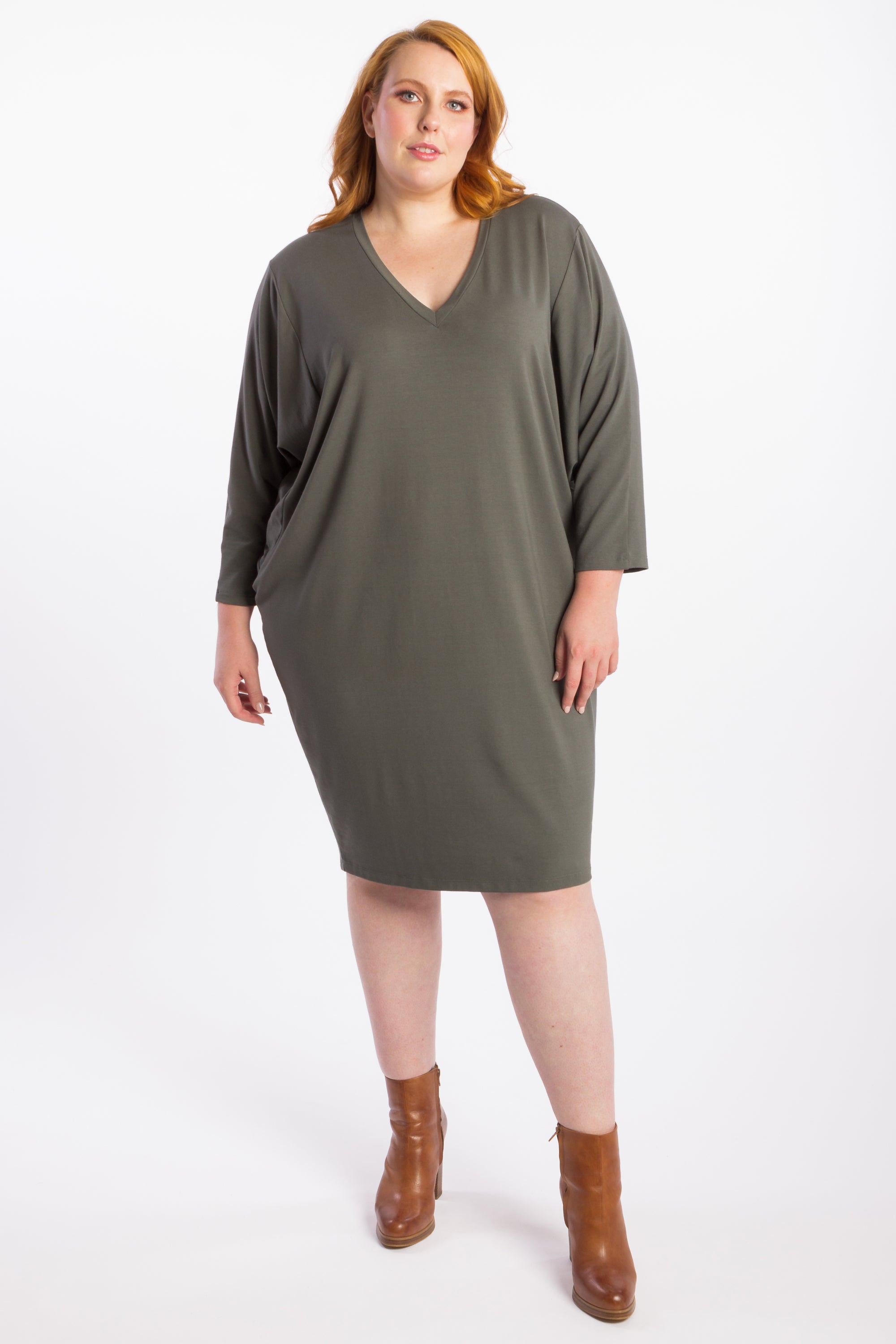 Plus size batwing dress hotsell