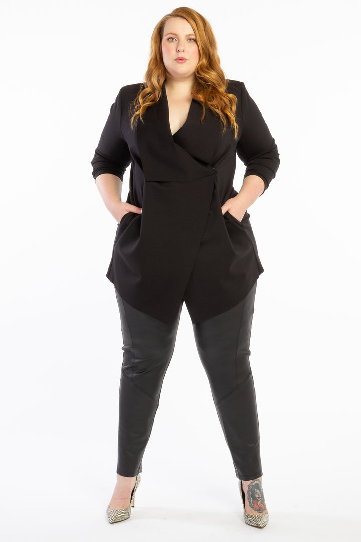 Last Dance Waterfall Jacket - Black