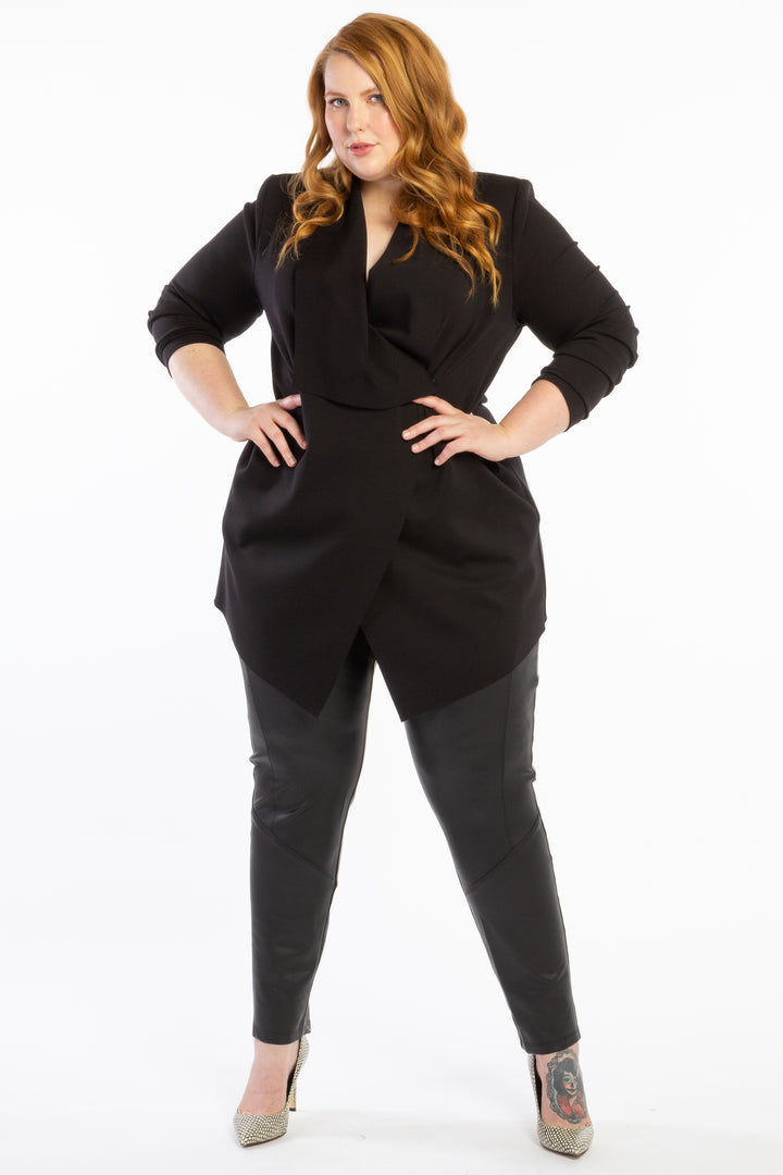 Last Dance Waterfall Jacket - Black