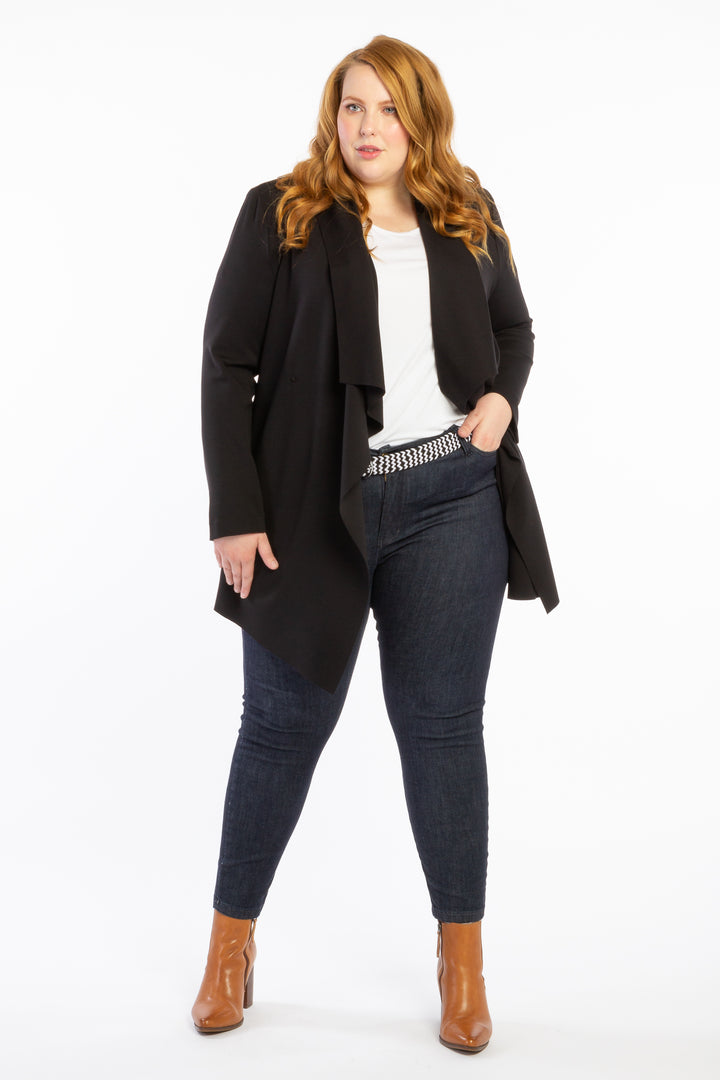 Last Dance Waterfall Jacket - Black
