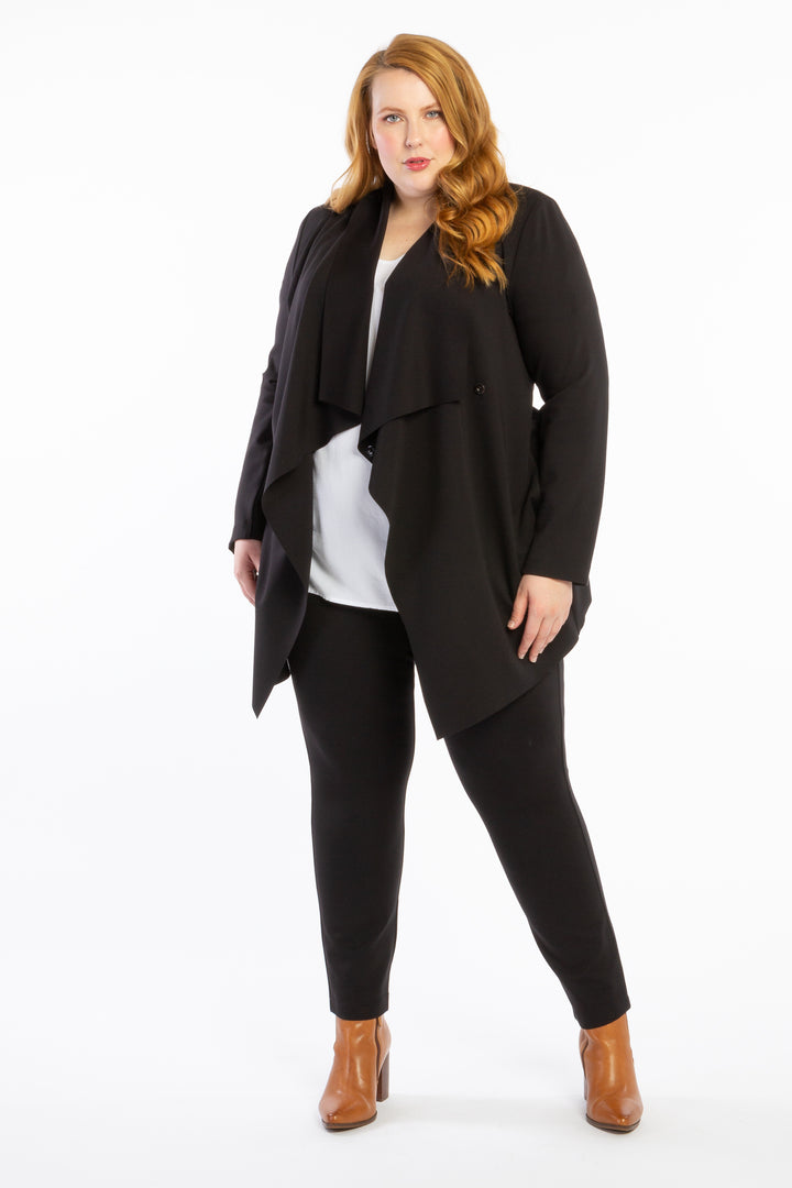 Last Dance Waterfall Jacket - Black