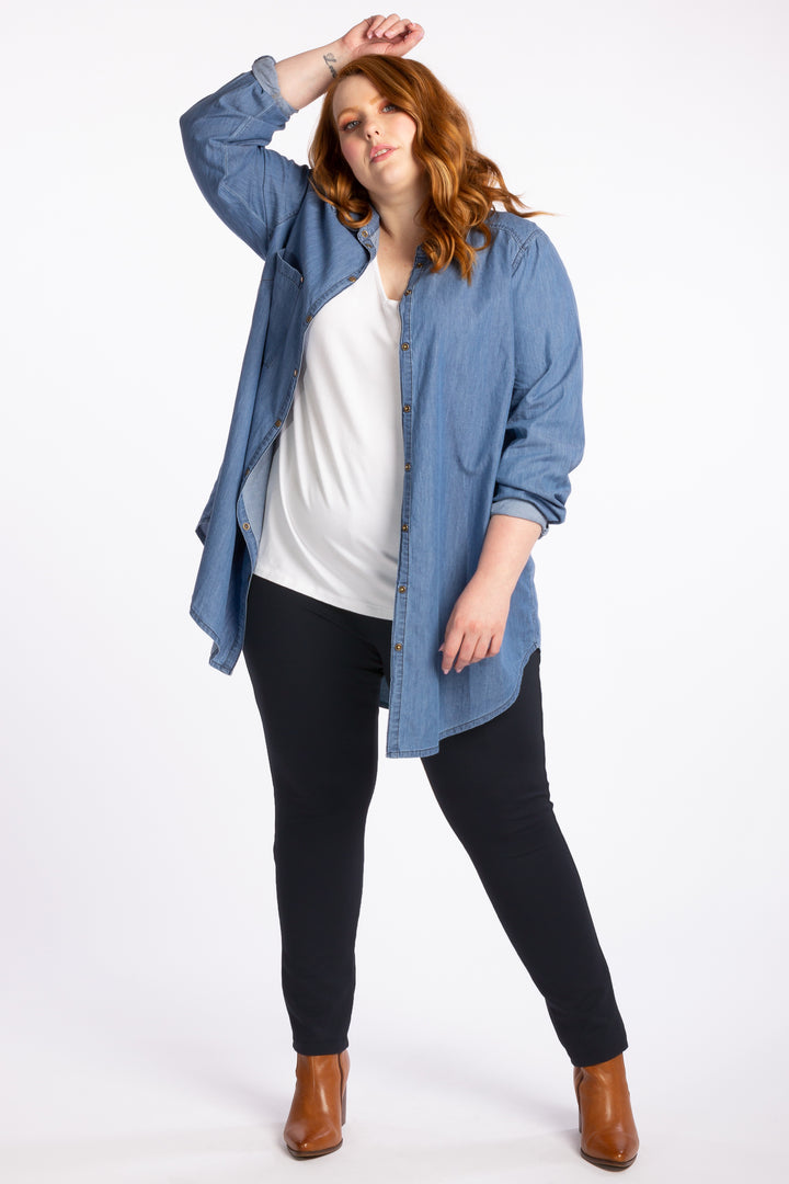 The Essential Ponte Legging - Navy
